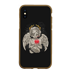 Чехол iPhone XS Max матовый Разбитый ангел