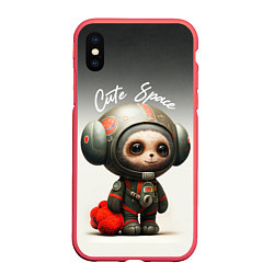 Чехол iPhone XS Max матовый Cute Space