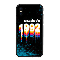 Чехол iPhone XS Max матовый Made in 1992: liquid art, цвет: 3D-черный