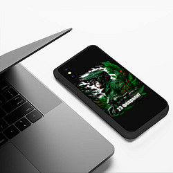Чехол iPhone XS Max матовый Это 23 февраля, цвет: 3D-черный — фото 2