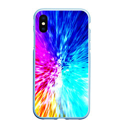 Чехол iPhone XS Max матовый Всплеск ярких красок