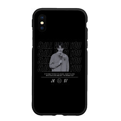 Чехол iPhone XS Max матовый BTS Jungkook still with you, цвет: 3D-черный