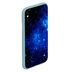 Чехол iPhone XS Max матовый Сияние космоса, цвет: 3D-мятный — фото 2