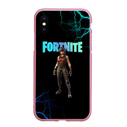 Чехол iPhone XS Max матовый Renegade Raider Fortnite