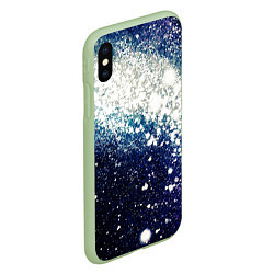 Чехол iPhone XS Max матовый Необъятные просторы вселенной, цвет: 3D-салатовый — фото 2