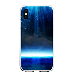 Чехол iPhone XS Max матовый Звездопад в океане