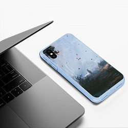 Чехол iPhone XS Max матовый God of War Atreus, цвет: 3D-голубой — фото 2