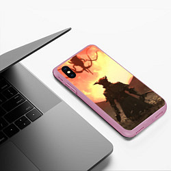 Чехол iPhone XS Max матовый Охотник против сущности, цвет: 3D-розовый — фото 2