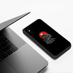 Чехол iPhone XS Max матовый Воин прошлого, цвет: 3D-черный — фото 2