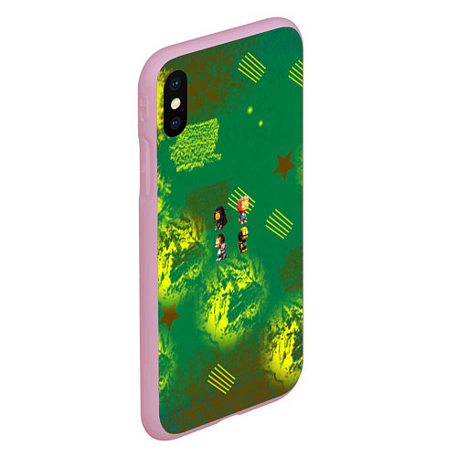 Чехол iPhone XS Max матовый Simpson children / 3D-Розовый – фото 2