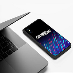 Чехол iPhone XS Max матовый Danganronpa stream, цвет: 3D-черный — фото 2