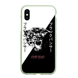 Чехол iPhone XS Max матовый Panther black