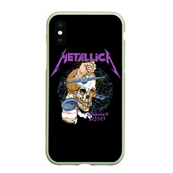 Чехол iPhone XS Max матовый Metallica - damaged justice