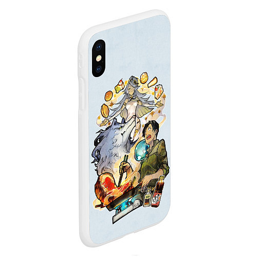 Чехол iPhone XS Max матовый Mukoda Ninlil and Feru / 3D-Белый – фото 2