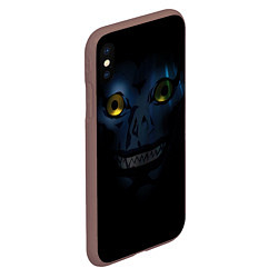 Чехол iPhone XS Max матовый Рюк - God of Death, цвет: 3D-коричневый — фото 2
