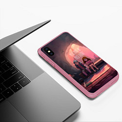 Чехол iPhone XS Max матовый Диппер и Мейбл - New part of this story, цвет: 3D-малиновый — фото 2