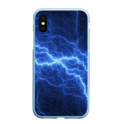 Чехол iPhone XS Max матовый Разряд электричества