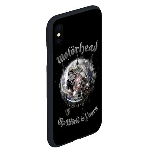 Чехол iPhone XS Max матовый Motorhead планета / 3D-Черный – фото 2