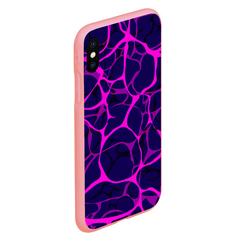 Чехол iPhone XS Max матовый Неоновая аниме вода / 3D-Баблгам – фото 2