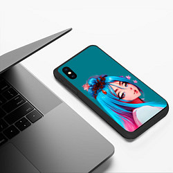 Чехол iPhone XS Max матовый Прекрасная Сора, цвет: 3D-черный — фото 2