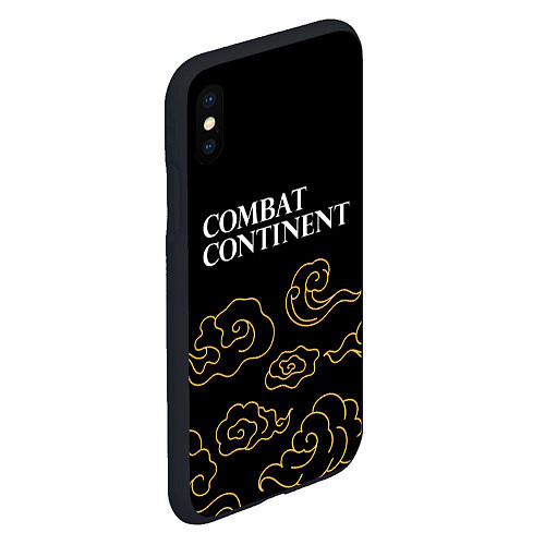 Чехол iPhone XS Max матовый Combat Continent anime clouds / 3D-Черный – фото 2