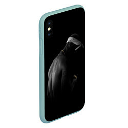 Чехол iPhone XS Max матовый 2Pac Тупак Шакур, цвет: 3D-мятный — фото 2