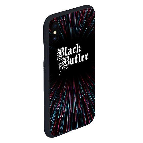 Чехол iPhone XS Max матовый Black Butler infinity / 3D-Черный – фото 2