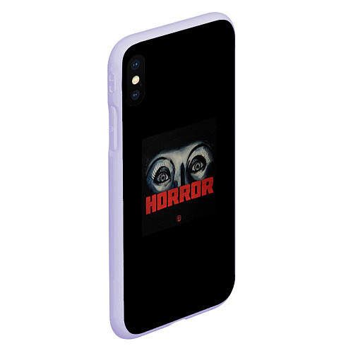 Чехол iPhone XS Max матовый Hella hilz, Jeembo, Tveth, Bato - Horror / 3D-Светло-сиреневый – фото 2