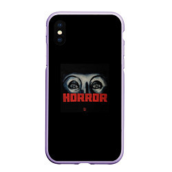 Чехол iPhone XS Max матовый Hella hilz, Jeembo, Tveth, Bato - Horror, цвет: 3D-светло-сиреневый