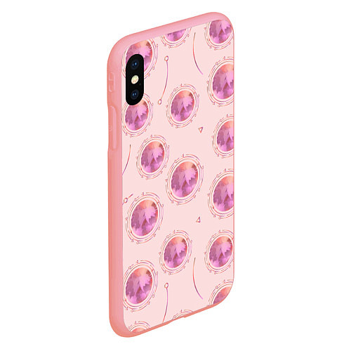 Чехол iPhone XS Max матовый Круги, стрелочки и треугольник / 3D-Баблгам – фото 2