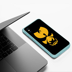 Чехол iPhone XS Max матовый Wu-Tang Clan samurai, цвет: 3D-мятный — фото 2