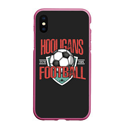 Чехол iPhone XS Max матовый Football hooligans