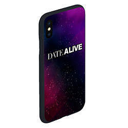 Чехол iPhone XS Max матовый Date A Live gradient space, цвет: 3D-черный — фото 2