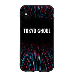 Чехол iPhone XS Max матовый Tokyo Ghoul infinity, цвет: 3D-черный