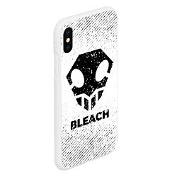 Чехол iPhone XS Max матовый Bleach с потертостями на светлом фоне, цвет: 3D-белый — фото 2