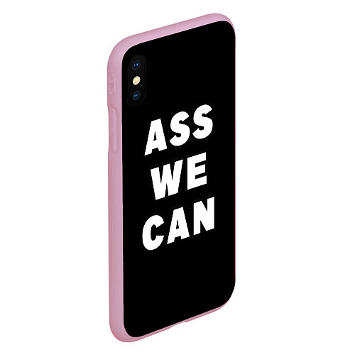 Чехол iPhone XS Max матовый Ass We Can / 3D-Розовый – фото 2