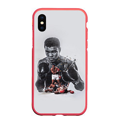 Чехол iPhone XS Max матовый The greatest - Muhammad Ali