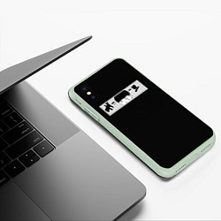 Чехол iPhone XS Max матовый Мэш Берндед, цвет: 3D-салатовый — фото 2