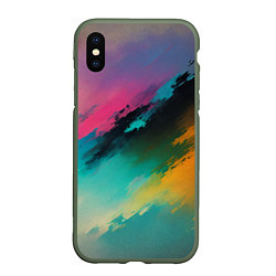 Чехол iPhone XS Max матовый Абстрактный туман