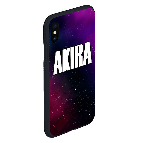 Чехол iPhone XS Max матовый Akira gradient space / 3D-Черный – фото 2