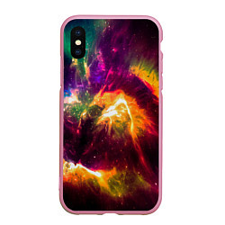 Чехол iPhone XS Max матовый Небула в космосе разноцветная - нейронная сеть