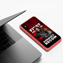 Чехол iPhone XS Max матовый First encounter assault recorn, цвет: 3D-красный — фото 2