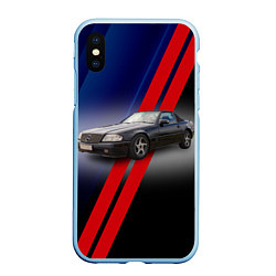 Чехол iPhone XS Max матовый Немецкий кабриолет Mercedes SL-Class