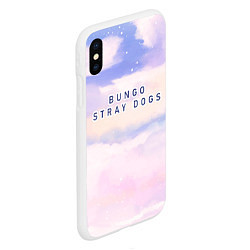 Чехол iPhone XS Max матовый Bungo Stray Dogs sky clouds, цвет: 3D-белый — фото 2