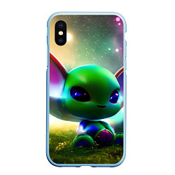 Чехол iPhone XS Max матовый Крошка инопланетянин