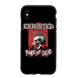 Чехол iPhone XS Max матовый Exploited - punks not dead