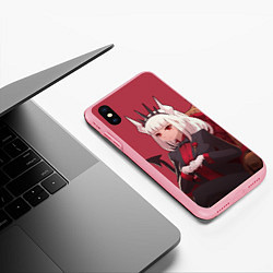 Чехол iPhone XS Max матовый Милый Люцифер, цвет: 3D-баблгам — фото 2