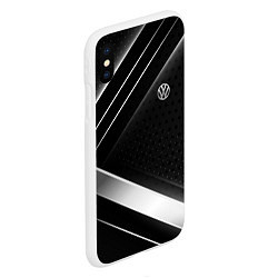 Чехол iPhone XS Max матовый Volkswagen sign, цвет: 3D-белый — фото 2