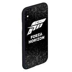 Чехол iPhone XS Max матовый Forza Horizon с потертостями на темном фоне, цвет: 3D-черный — фото 2