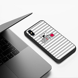 Чехол iPhone XS Max матовый Коты-моя любовь, цвет: 3D-черный — фото 2